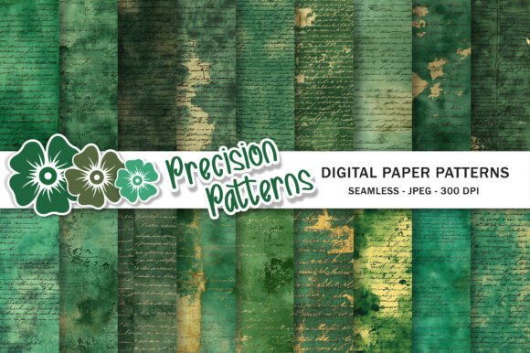 Download Old Handwriting Green Junk Journal - Handwriting Collection