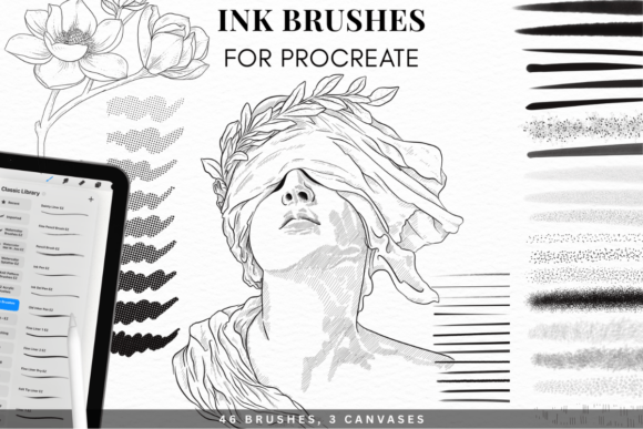 Download Realistic Ink Brushes for Procreate - Ink Collection
